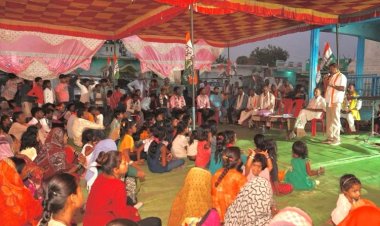 कांग्रेस प्रत्याशी राजेंद्र साहू ने किया नवागढ़ क्षेत्र का धुआंधार दौरा, कहा केंद्र की भाजपा सरकार हर मामले में फेल 