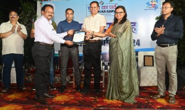 उत्कृष्ठ कार्य के लिए अधिकारी सम्मानित