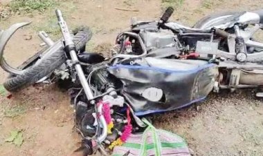 ट्रक ने बाइक सवार को कुचला, मौत