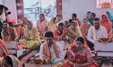 मोहनी एकादशी पर विहिप ने कराया सामूहिक सत्यनारायण कथा व यज्ञ का आयोजन, सनातन धर्म जागरण अभियान के तहत 11जोड़ों ने दी पूर्णाहुति विधायक गजेंद्र यादव भी हुए शामिल..