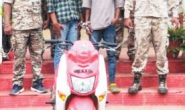 स्कूटी पर गांजा तस्करी, 2 आरोपी बंदी