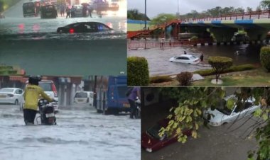 दिल वालों की दिल्ली का निकला दिवालाः सड़कों पर डूबी कारें, लंबा जाम, कॉलनियों में भरा पानीमानसून की पहली बारिश से बेदम दिल्ली