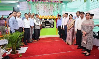 भिलाई स्टील प्लांट में 15 मेगावाट फ्लोटिंग  सोलर पावर प्लांट की रखी गई आधारशिला..