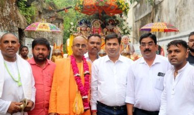 इस्कॉन ने निकाली रथयात्रा,दर्शन के लिए उमड़े श्रद्धालू