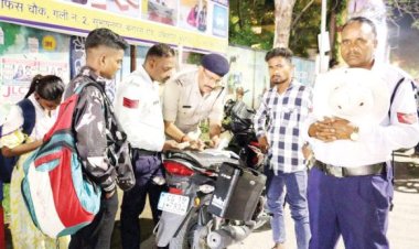 यातायात नियमों की अवहेलना, 153 पर जुर्माना