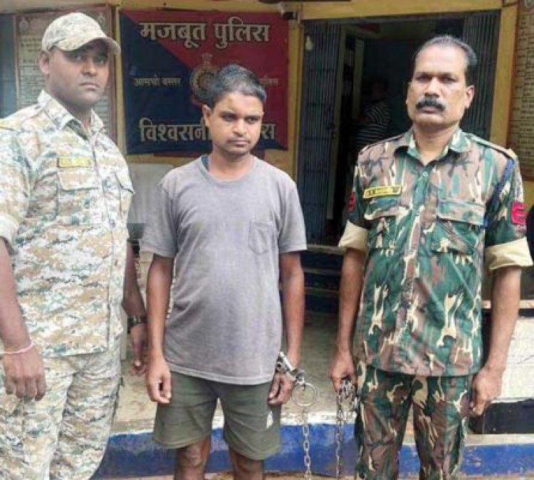 पत्नी की हत्या, फरार पति गिरफ्तार