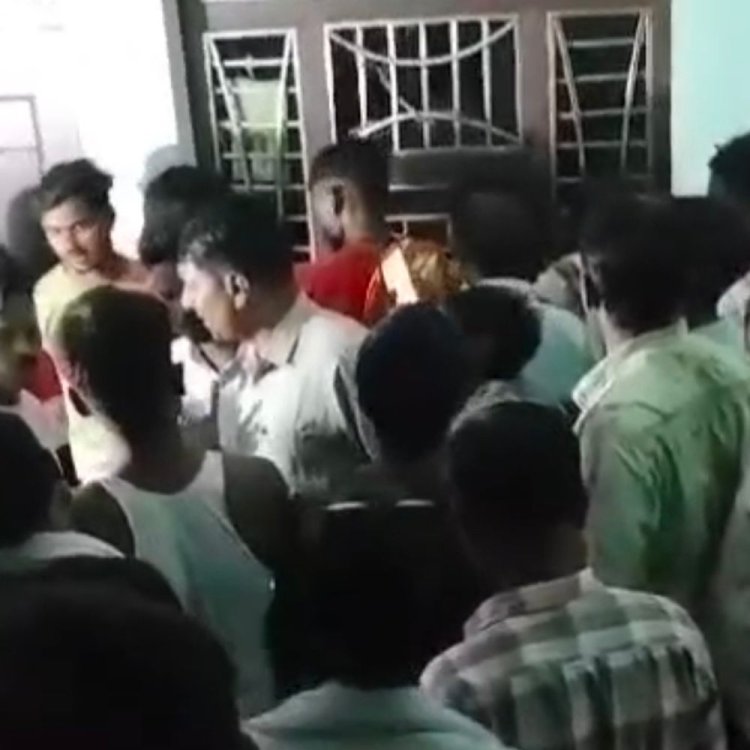 विजयपुर एसडीएम के रीडर को पत्नी के साथ पकड़ा:पति ने मचाया बवाल, लगाए गंभीर आरोप, वीडियो वायरल