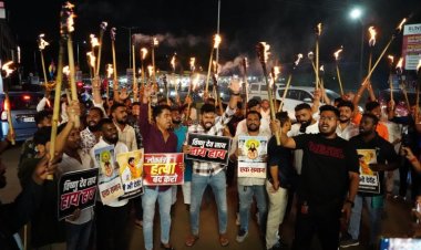 युवा कांग्रेस ने प्रदेश भर में निकाली मशाल रैली, अन्याय के खिलाफ उठाई आवाज़