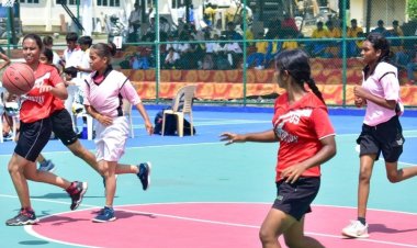 एलएनसीटी में बास्केटबॉल प्रतियोगिता:सेंट थॉमस, सेंट जॉर्ज, एसवीएम, कैम्पियन की जीत से शुरुआत