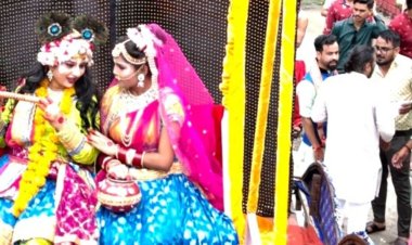 रामदेव जन्मोत्सव पर जीनगर समाज ने निकाली शोभायात्रा:भगवान भोलेनाथ और बजरंगबली की जीवंत झांकियां रही आकर्षण का केन्द्र