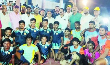 राज्य स्तरीय कबड्डी प्रतियोगिता में शामिल हुए विधायक इन्द्र साव