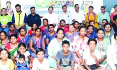 ईसीसीई कार्यक्रम को बढ़ावा देने के लिए आंगनवाड़ी कार्यकर्ताओं का बालको का क्षमता निर्माण प्रशिक्षण