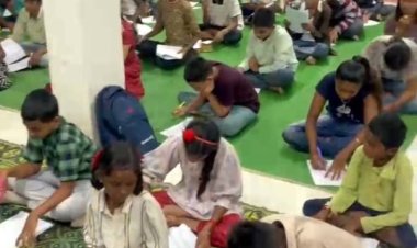 गायत्री प्रज्ञापीठ शिव आश्रम पुलगांव में उजाला परिवार के ‌द्वारा छत्तीसगढ़ सामान्य ज्ञान प्रतियोगिता का आयोजन...