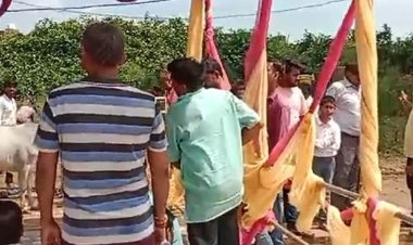 मंदिर से भगवान शिव की मूर्ति गायब:मऊगंज जिले के हनुमना के कनवा तालाब स्थित शिव मंदिर का मामला