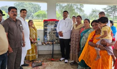 बघेरा मुक्तिधाम का जीर्णोद्धार करने विधायक गजेंद्र एवं महापौर ने किया भूमिपूजन 