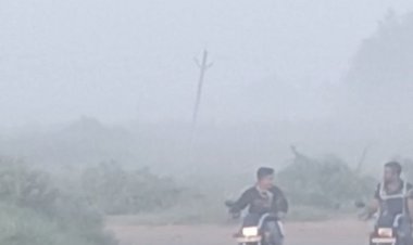 खरगोन में कोहरा:30 मीटर तक रही दृश्यता, ग्रामीण क्षेत्र का ज्यादा असर, 18.5 डिग्री पर पहुंचा पारा