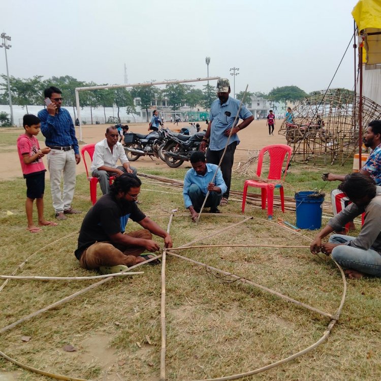 रावण के 51 फीट ऊंचे पुतले का होगा दहन:दूर-दूर से आते है दर्शक, सांप्रदायिक एकता की मिसाल देते शेख परिवार के सदस्य तीन