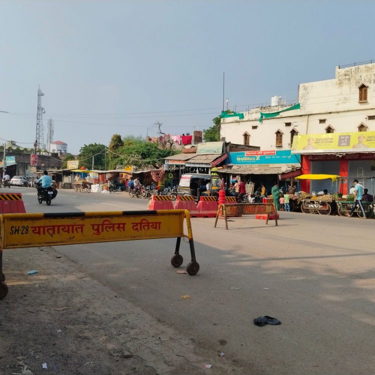 दतिया पुलिस ने जाम से निजात दिलाने तैयार किया प्लान:टाउनहॉल से किला चौक तक व्हीकल फ्री जोन; धनतेरस से दीपावली तक रहेगी ऐसी व्यवस्था