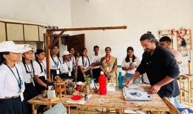 कच्ची मिट्टी आर्ट स्टूडियो में आर्ट की अनोखी कार्यशाला&युवोदय स्वयंसेवकों के बच्चों ने सीखा आर्ट का महत्व