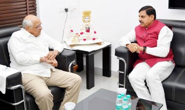 मुख्यमंत्री डॉ. यादव ने गुजरात के मुख्यमंत्री से सौजन्य भेंट की