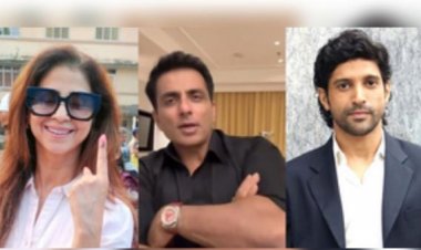 उर्मिला मातोंडकर, सोनू सूद और फरहान अख्तर ने किया मतदान , बोले -'यह हर नागरिक की जिम्मेदारी’