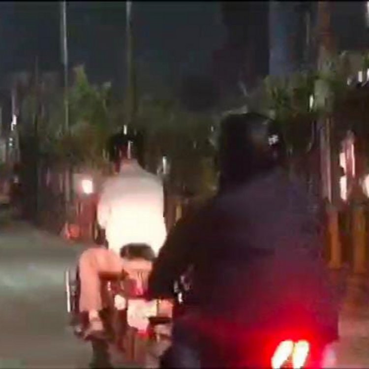 आरआई को साथ लेकर बाइक पर निकले एसपी:भीड़ वाले स्थानों को देखा, ढाबों पर शराब पीते मिले युवा