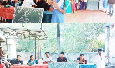 मीडिल स्कूल में भाषा उत्सव मना