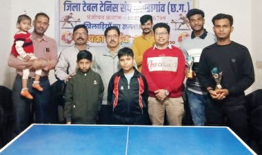 जिला टेबल टेनिस संघ ने खिलाडिय़ों का किया सम्मान