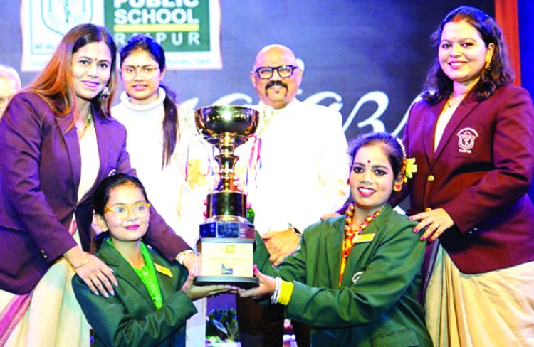 समाज की बुराइयों से निपटने डीपीएस रायपुर के जूनियर-सीनियरों ने दी सांस्कृतिक प्रस्तुति