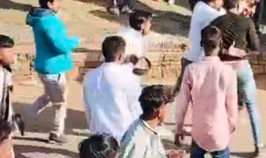 ग्वालियर किले पर युवकों के दो गुटों में मारपीट:एक दूसरे को लात-घूंसे और बेल्ट से पीटा, पुलिस ने किया मामला दर्ज