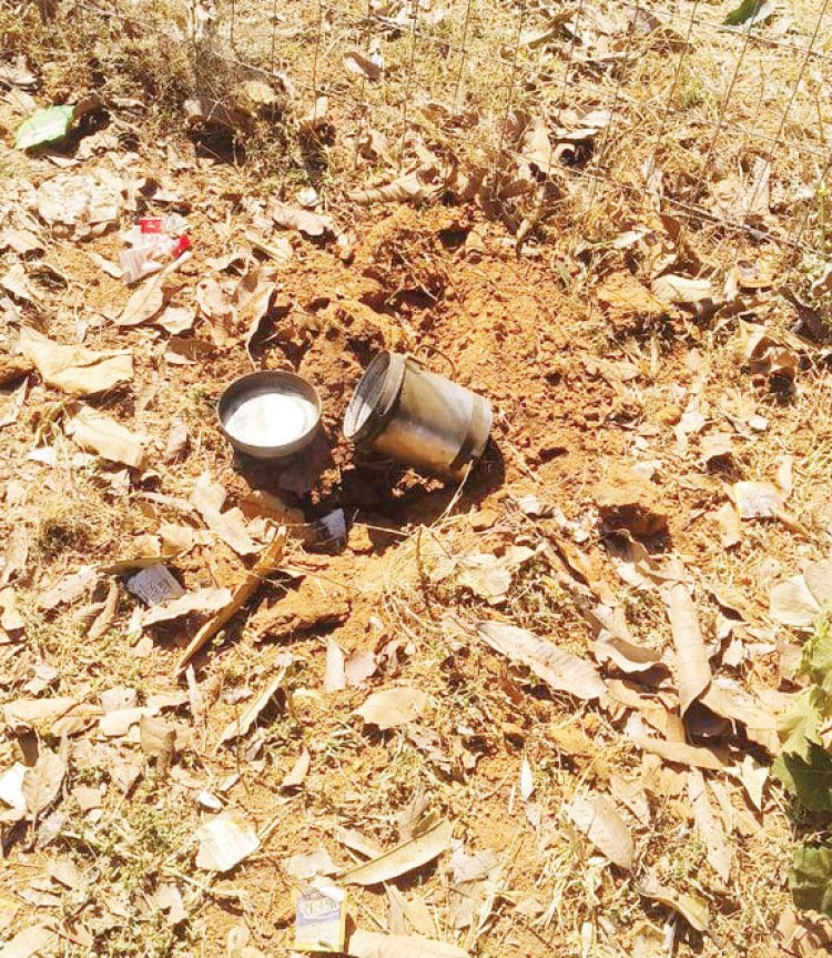 3 किलो का टिफिन बम किया नष्ट