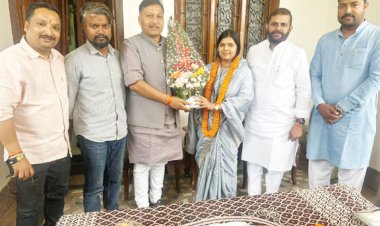 नवनिर्वाचित जिपं सदस्य और कांग्रेस पदाधिकारी राधा रवि ने किया भाजपा प्रवेश