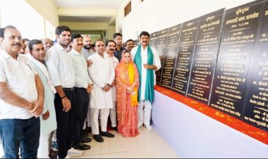 मंत्री श्री राजपूत ने किया 815.64 लाख के विभिन्न विकास कार्यों का भूमि-पूजन एवं लोकार्पण
