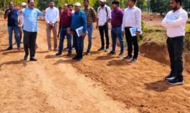 मनोरा और बगीचा में पीएम आवास के निर्माण कार्यों का निरीक्षण