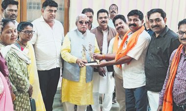 कोंडागांव पहुंचे कर्मकार कल्याण मंडल के अध्यक्ष राम प्रताप सिंह