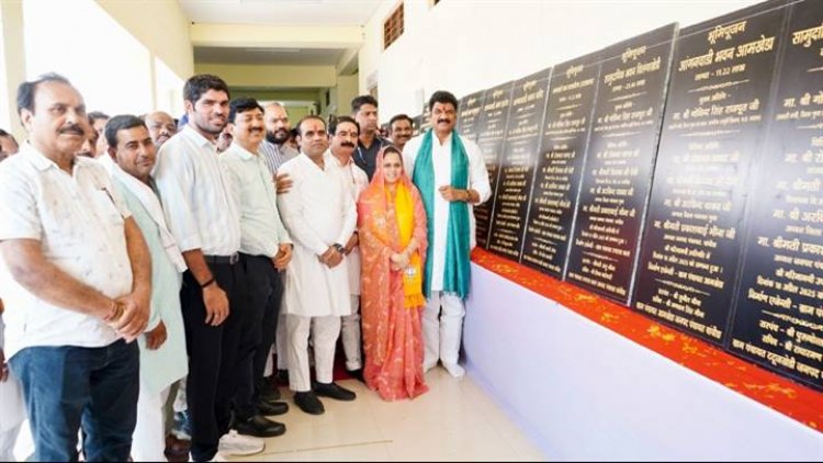 मंत्री श्री राजपूत ने किया 815.64 लाख के विभिन्न विकास कार्यों का भूमि-पूजन एवं लोकार्पण