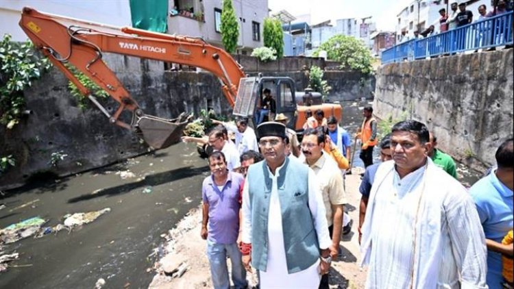 मानसून के पहले भोपाल शहर के सभी नाले-नालियों का वृहद सफाई अभियान