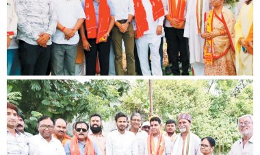 सत्संग भवन निर्माण का भूमिपूजन