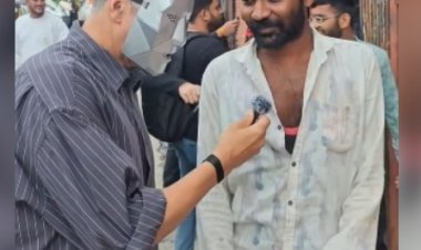 'किलर मास्क' पहन रिपोर्टर बने अक्षय कुमार, दर्शकों से जाना 'हाउसफुल 5' का हाल