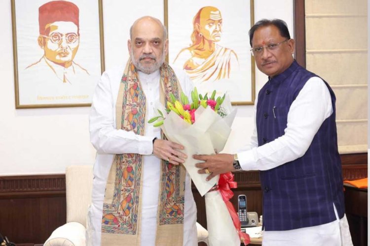 छत्तीसगढ़ के मुख्यमंत्री विष्णुदेव साय ने केंद्रीय गृहमंत्री से की मुलाकात