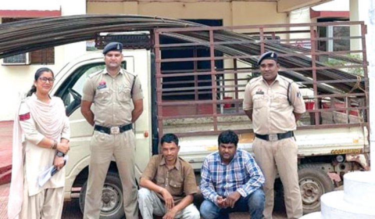 गोदाम से 43 क्विंटल सरिया चुराने वाले दो चोर गिरफ्तार