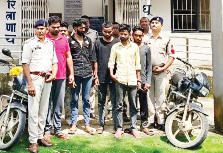 मवेशी तस्करी करते एक नाबालिग समेत 6 आरोपी गिरफ्तार