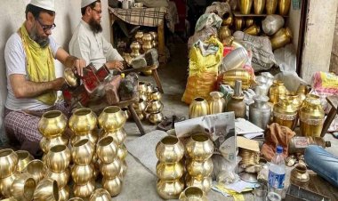 धातु शिल्पकारों को मुरादाबाद में मिल रहा है प्रशिक्षण