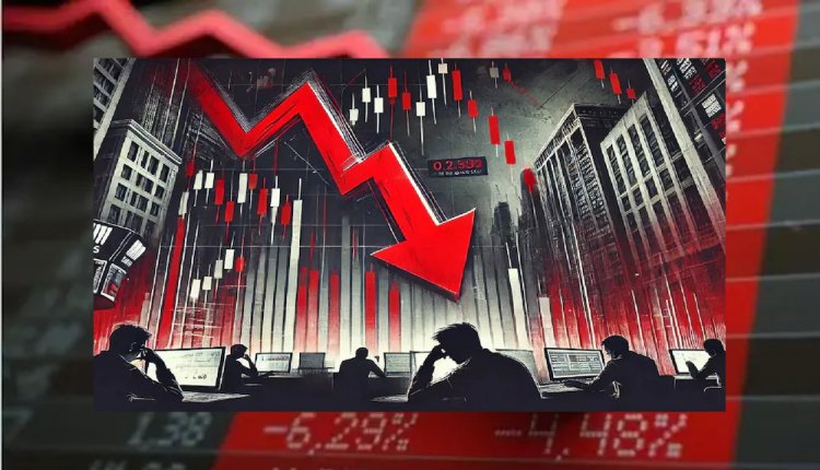 शेयर बाजार में हड़कंप: सेंसेक्स 585 अंक टूटा, निफ्टी में भी भारी गिरावट