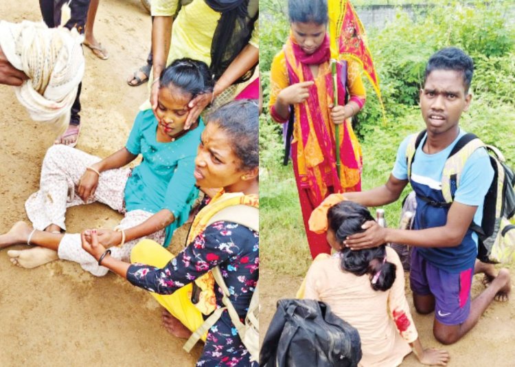 दंतेवाड़ा जाते पदयात्री दल को ट्रैक्टर ने रौंदा, एक युवती की मौत, दो गंभीर