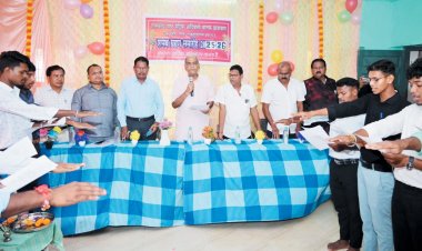 छात्रावास में छात्रसंघ का शपथ ग्रहण समारोह