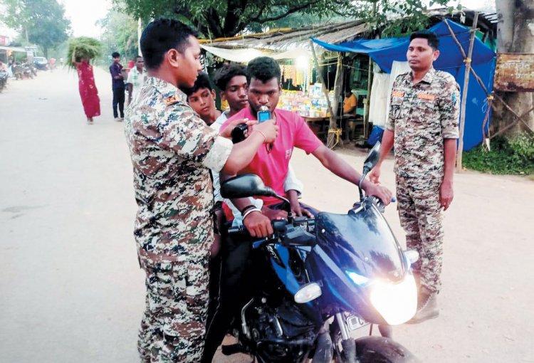 रायगढ़ में ड्रिंक एंड ड्राइव पर पुलिस सख्त