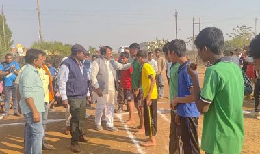 अहिवारा विस स्तरीय सांसद खेल महोत्सव में खिलाडिय़ों ने बढ़-चढक़र लिया हिस्सा